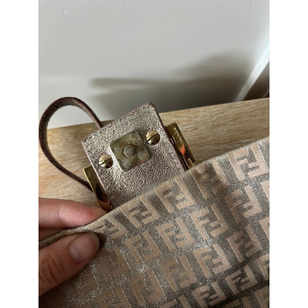 Fendi Metallic Zucchino Mini Mama Baguette Bag - Picture 10 of 13